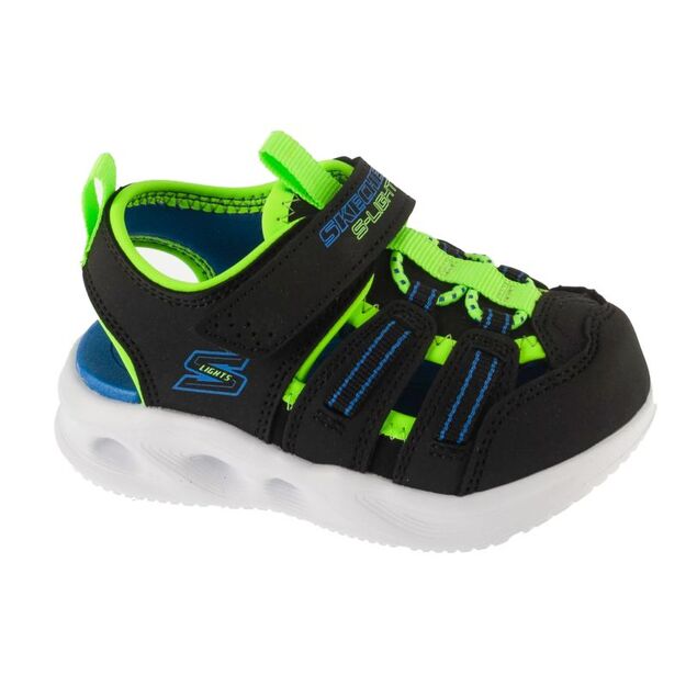 Skechers S-Lights: Sola Glow Sandal - Hyper-Coast 407033N-BKLM Black 22