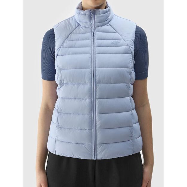 Women\ s quilted down vest with recycled filling 4F