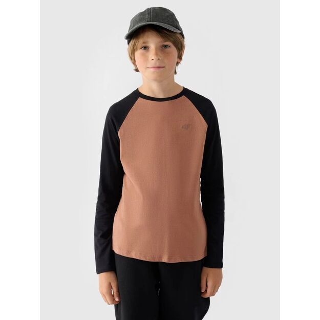 Longsleeve regular plain boys 4F Junior 4FJWAW24TLONM293-65S