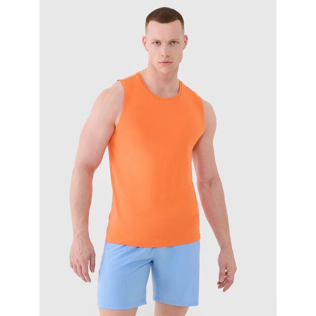 Men\ s quick-drying training tank top 4F 4FWSS25TFSLM460-70S