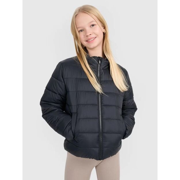Girls\  down jacket with synthetic filling 4F 4FJWSS25TDJAF515-20S