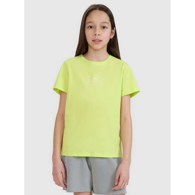 Girls\  regular printed T-shirt 4F 4FJWSS25TTSHF1871-45S