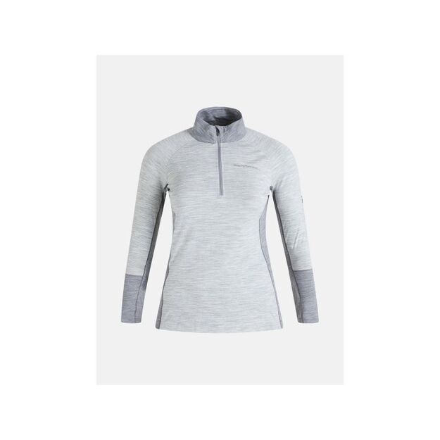 Peak Performance W Magic Half Zip Thermal Shirt Gray
