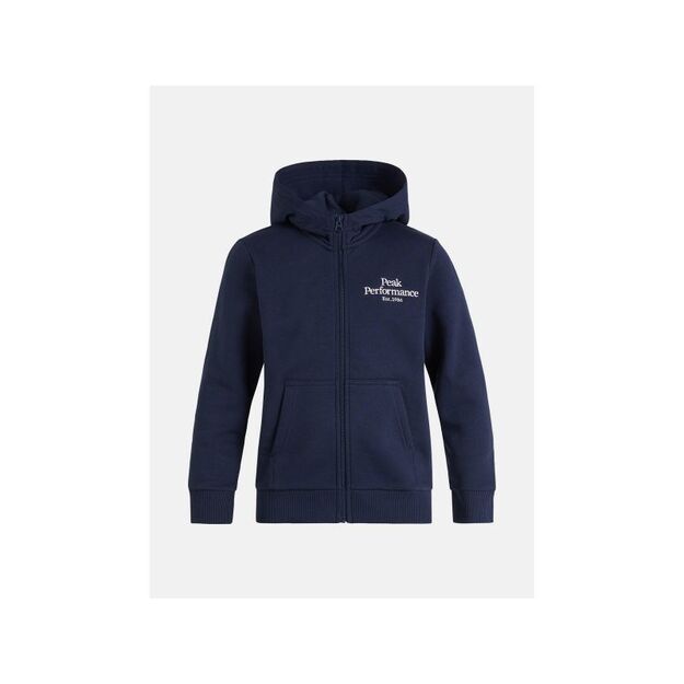 Peak Performance Jr Original Zip Hood blue