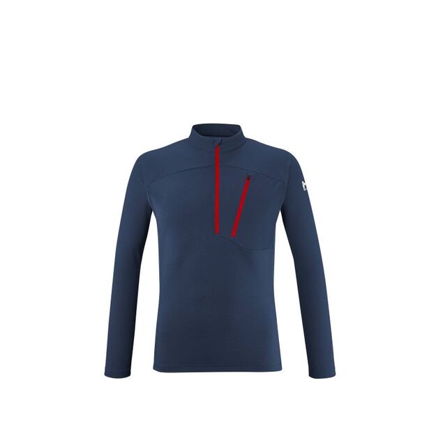 MILLET M Morpho Zip Ls Navy Blue T-shirt