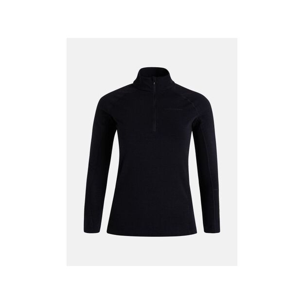 Peak Performance W Magic Half Zip Thermal Shirt Black