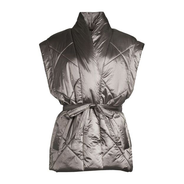 CASALL Mellow Wrap Quilt Vest Gray