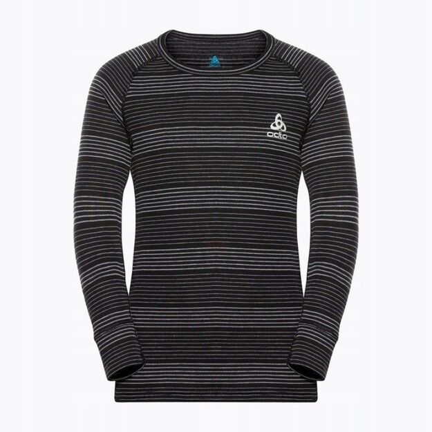 Odlo Set long ACTIVE WARM ECO SET children\ s underwear set size 104cm Black-Gray