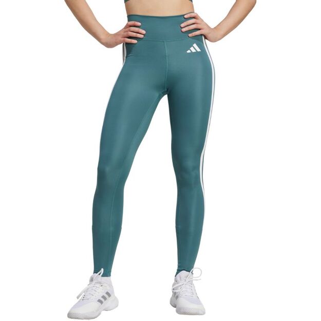 Adidas Optime Essentials 3-Stripes 7/8 Women\ s Leggings Green JY2152