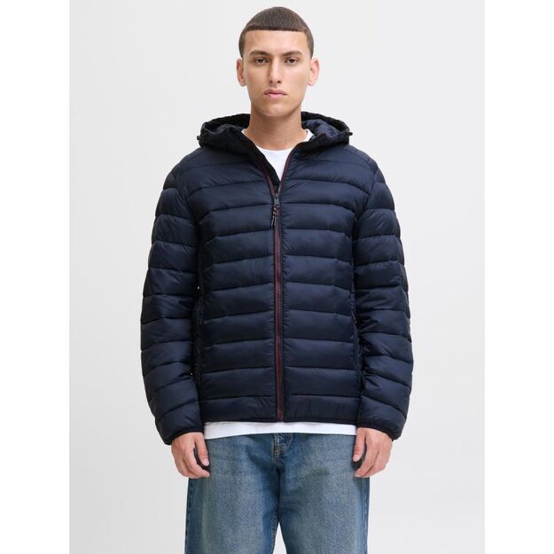Jack&Jones men\ s down jacket JJEBRADLEY LIGHT PUFFER HOOD NOOS 12280970 SKY CAPTAIN