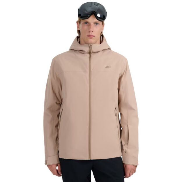 Men\ s ski jacket 4F M0787 beige 4FWAW25TTJAM0787 83S