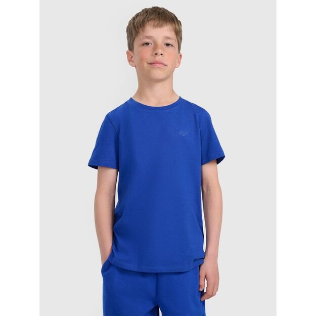 Boy\ s regular plain T-shirt 4F 4FJRAW25TTSHM3260-36S