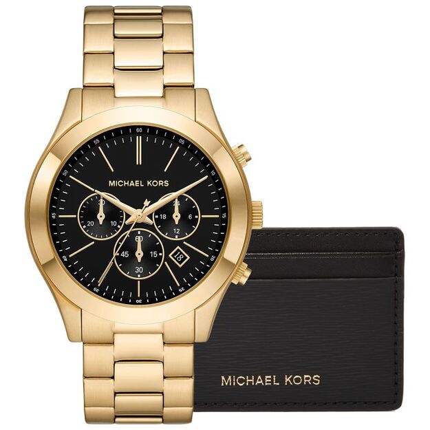 Men\ s Watch + Card Case MICHAEL KORS MK1076SET + BOX