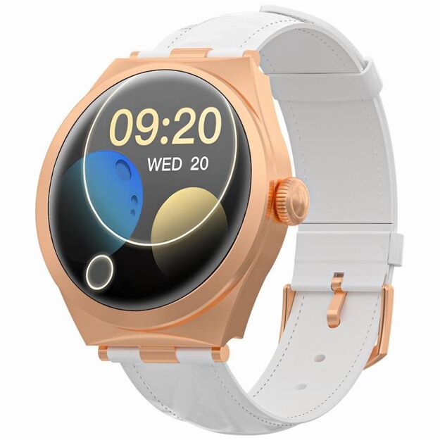 Smartwatch Gravity Rose Gold White GT25-5
