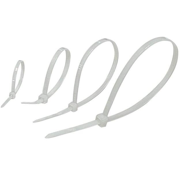 RAPSY CABLE TIES 200 PCS 4 SIZES BLACK+DECKER