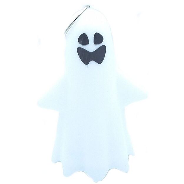 DECORATIVE LED GHOST KEY RING WITH BOW
