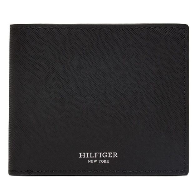 TOMMY HILFIGER MEN\ S LEATHER SAFIANO WALLET