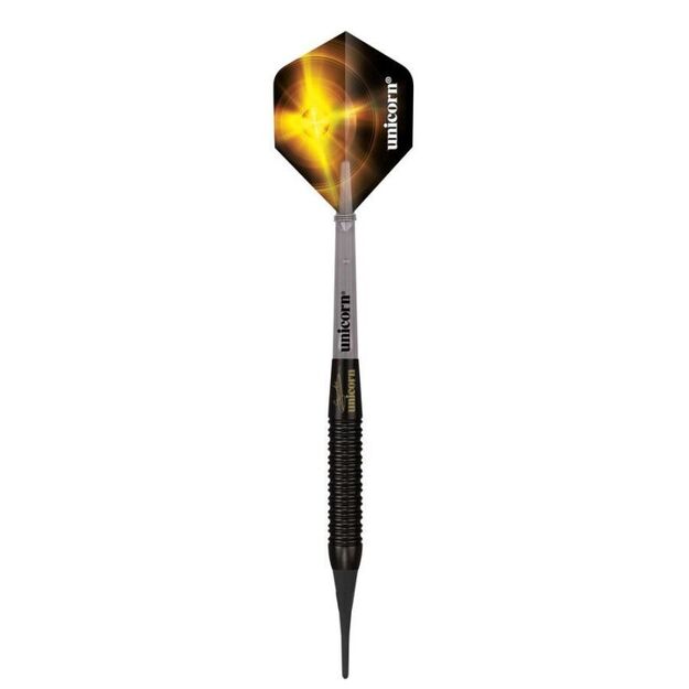 Unicorn Black Brass soft tip darts - Gary Anderson 16g:23661|18g:23662