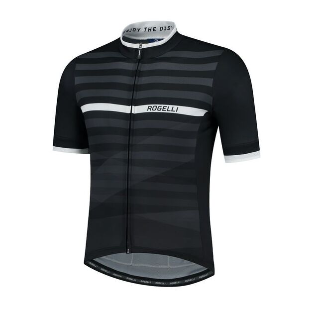 Rogelli STRIPE 2XL black and white T-shirt