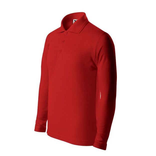 Malfini Pique Polo LS Jr MLI-24107 red polo shirt
