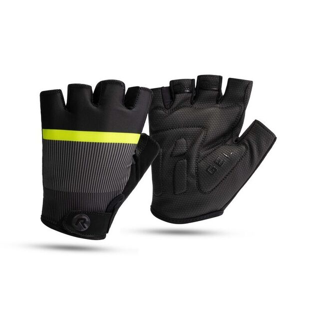 Rogelli HERO II gloves black-fluorescent M