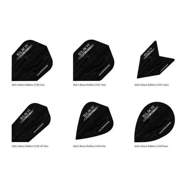 Harrows SILIKA Black Edition Feathers