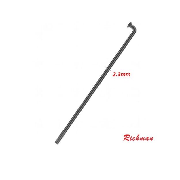 RICHMAN spoke S13 stainless steel black 182 mm pack of 36s