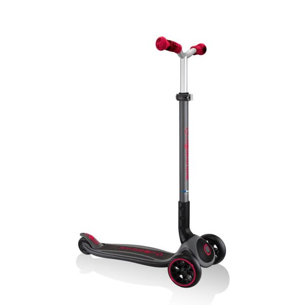 Globber Master Prime 3-Wheel Scooter / Black - New Red 664-102