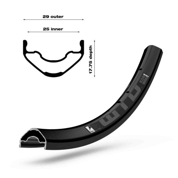WTB KOM LIGHT i-25 29\ \  TCS 28 hole rim