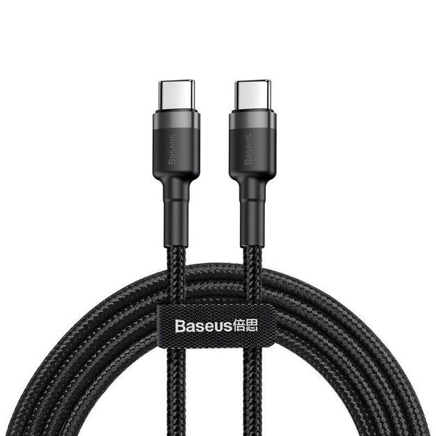 Baseus CATKLF-GG1 cable (USB type CM - USB type CM  1m  gray-black)