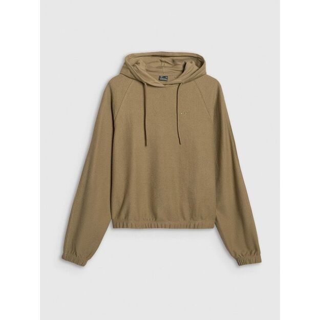 Women\ s open-front hooded sweatshirt 4F 4FRAW25TSWSF2544-83S