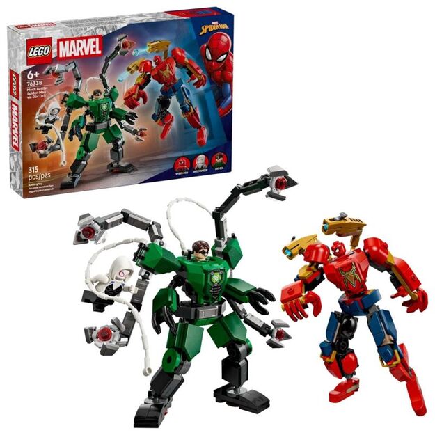 LEGO Marvel Super Heroes 76338 Spider-Man and Doctor Who Mech Battle