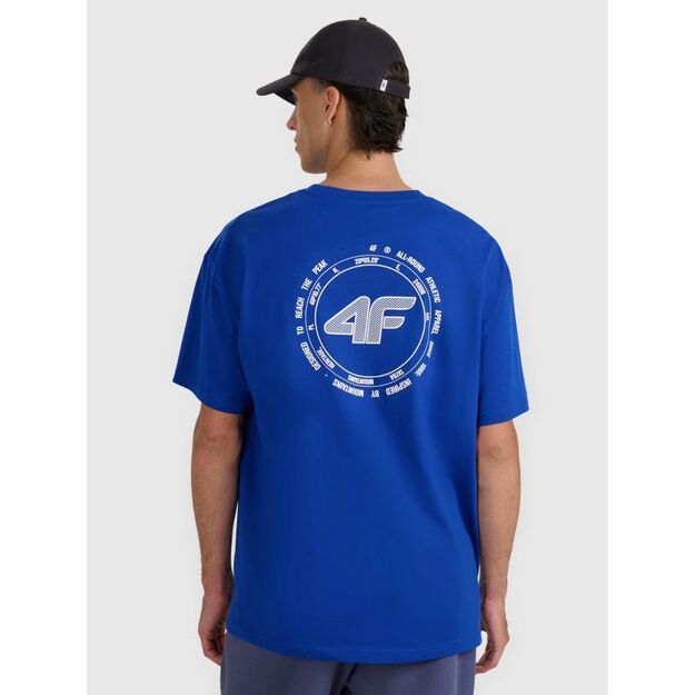 Men\ s oversize printed T-shirt 4F 4FWAW25TTSHM2403-36S