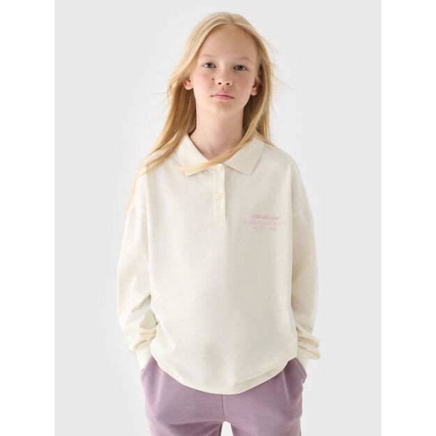 Girls\  longsleeve plain 4F Junior 4FJRAW24TLONF438-11S