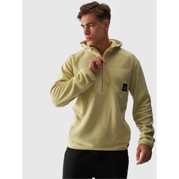 Men\ s oversize hooded fleece 4F 4FWAW24TFLEM252-44S