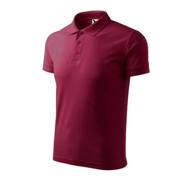Men\ s Pique Polo Shirt (garnet)