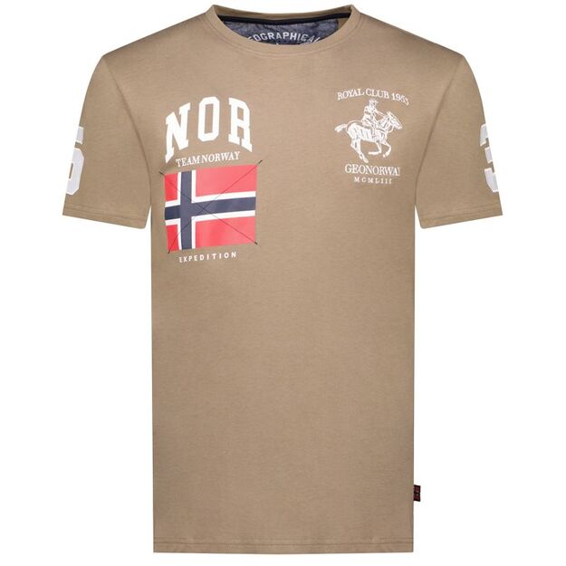 Geographical Norway Jequestre T-shirt 254 M SY1305H/GN-Taupe