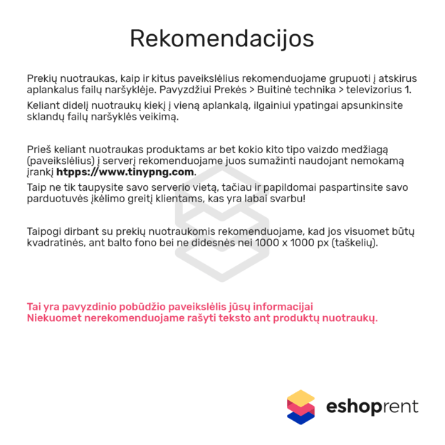 Prekės kortelė - pavyzdinė Nr. 20 3